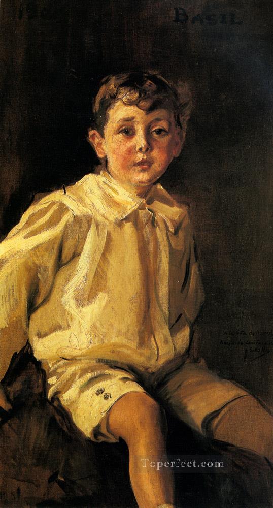 A Portrait Of basil Mundy painter Joaquin Sorolla Oil Paintings